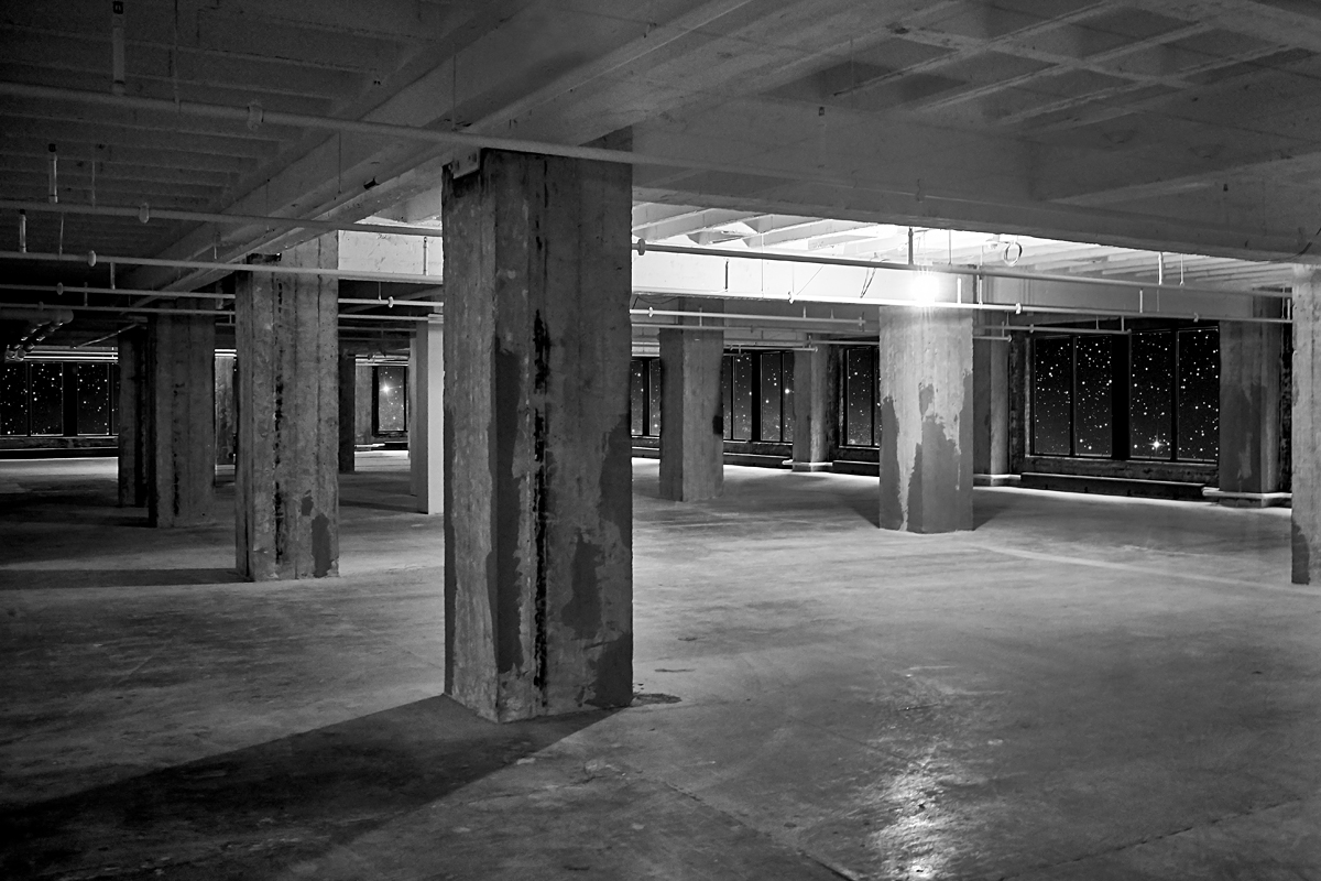Empty space in a Minneapolis skyway
